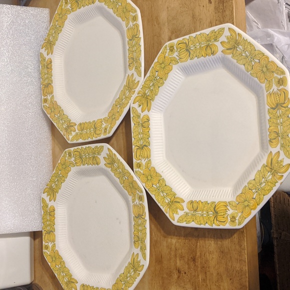 Independence Ironstone by Interpace NKT Japan Yellow Design Octagonal Dishes 17 - Picture 7 of 16